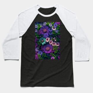 Bright Flower Field: Eco-Friendly Designs for a Green Future Baseball T-Shirt